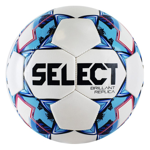 

Мяч футбольный SELECT Brilliant Replica 811608-102, для газона, 4-й размер, белый/голубой [ут-00020796], Brilliant Replica 811608-102