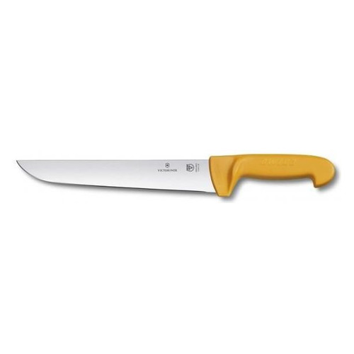 

Нож кухонный Victorinox Swibo, разделочный, для мяса, 290мм, заточка прямая, стальной, желтый [5.8431.29], Swibo