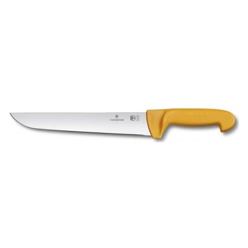 

Нож кухонный Victorinox Swibo, разделочный, для мяса, 310мм, заточка прямая, стальной, желтый [5.8431.31], Swibo