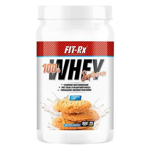 фото Протеин fit-rx 100% whey supreme, порошок, 900гр, бисквитное печенье [01162]