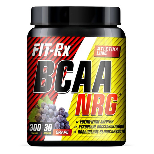 

Комплекс BCAA FIT-RX NRG, порошок, 300гр, виноград [01077], NRG