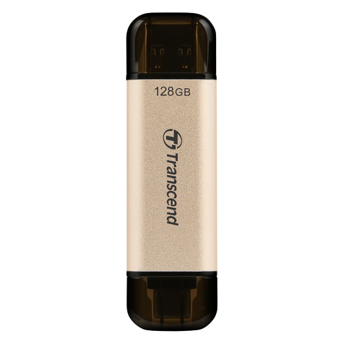

Флешка USB Transcend Jetflash 930С 128ГБ, USB3.0, золотистый и черный [ts128gjf930c], 930С