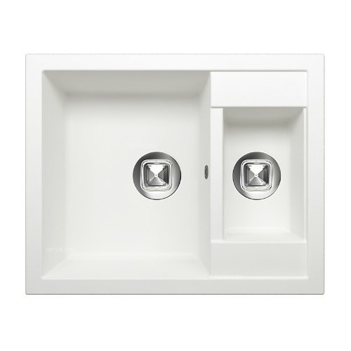 

Кухонная мойка TOLERO Classic R-109, кварц, 50см х 62см, белый, R-109