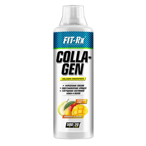 

Комплекс для суставов и связок FIT-RX Collagen, жидкость, 500мл, манго-груша [01100], Collagen