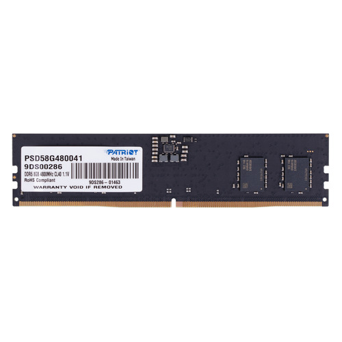 фото Модуль памяти patriot signature psd58g480041 ddr5 - 8гб 4800, dimm, ecc, ret