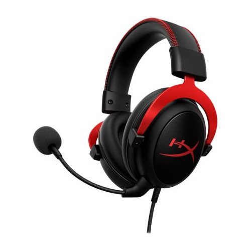 

Гарнитура игровая HYPERX Cloud II, для ПК и игровых консолей, мониторные, черный / красный [4p5m0aa], Cloud II