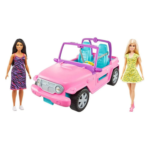 

Игровой набор Barbie Барби с подругой на машине джипе [gvk02], Барби с подругой на машине джипе