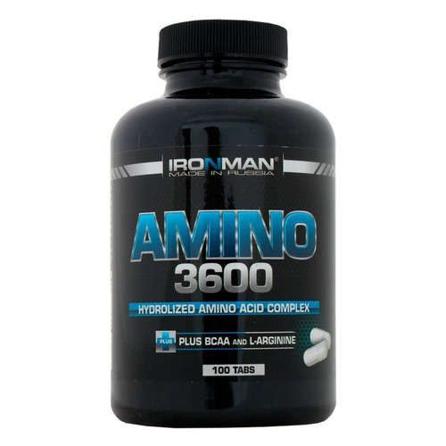 

Аминокислотный комплекс IRONMAN Amino 3600, таблетки, 100шт, без вкуса, Amino 3600