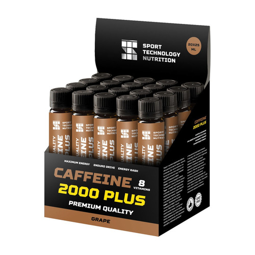 

Жиросжигатель SPORT TECHNOLOGY NUTRITION Caffeine 2000, 20x25мл, ампулы, виноград, Caffeine 2000