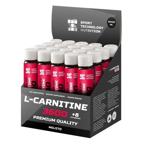 

L-карнитин SPORT TECHNOLOGY NUTRITION 3600, 20x25мл, ампулы, мохито, 3600