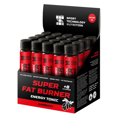 

Жиросжигатель SPORT TECHNOLOGY NUTRITION Super Fat Burner, 20x25мл, ампулы, барбарис, Super Fat Burner