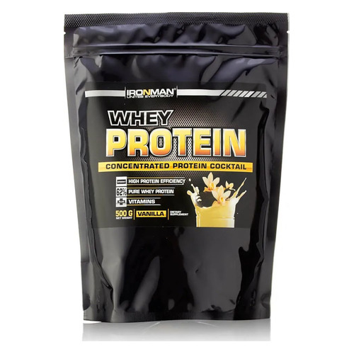 

Протеин IRONMAN Whey Protein, порошок, 500гр, ваниль, Whey Protein