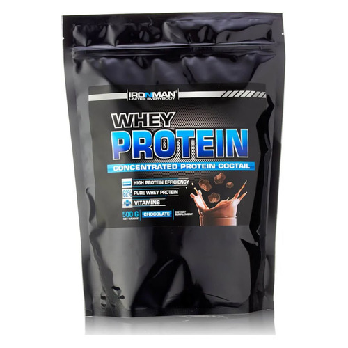 

Протеин IRONMAN Whey Protein, порошок, 500гр, шоколад, Whey Protein