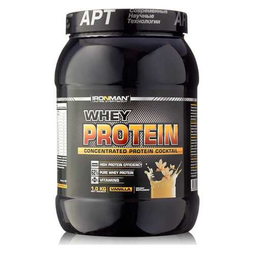 фото Протеин ironman whey protein, порошок, 1кг, ваниль