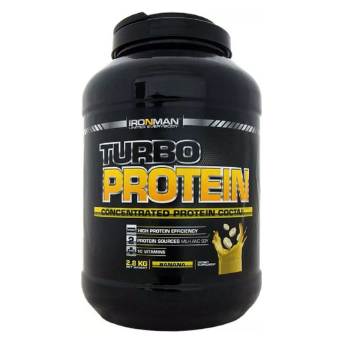 

Протеин IRONMAN Turbo Protein, порошок, 2,8кг, банан, Turbo Protein