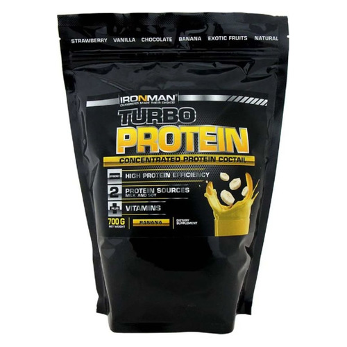 

Протеин IRONMAN Turbo Protein, порошок, 700гр, банан, Turbo Protein