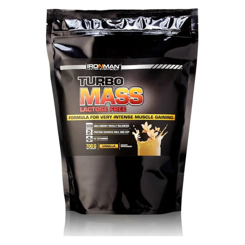 

Гейнер IRONMAN Turbo Mass, порошок, 700гр, ваниль, Turbo Mass