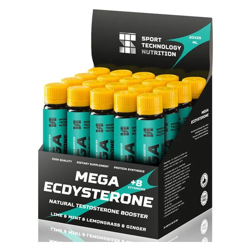 

Экдистерон SPORT TECHNOLOGY NUTRITION Mega Ecdycterone, 20x25мл, жидкость, лайм-имбирь-лимонграсс-мята, Mega Ecdycterone