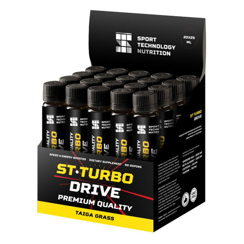 

Тренировочный комплекс SPORT TECHNOLOGY NUTRITION ST-Turbo, 20x25мл, жидкость, таежные травы, ST-Turbo