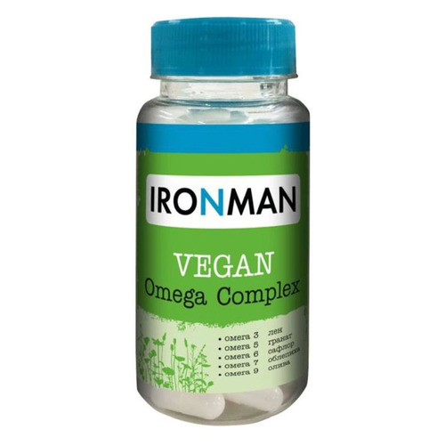 

Омега-3 IRONMAN Vegan Omega Complex, капсулы, 100шт, Vegan Omega Complex