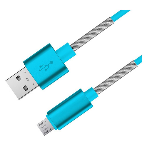 фото Кабель gal 2404sm, micro usb (m) - usb (m), 1м, 2a, голубой