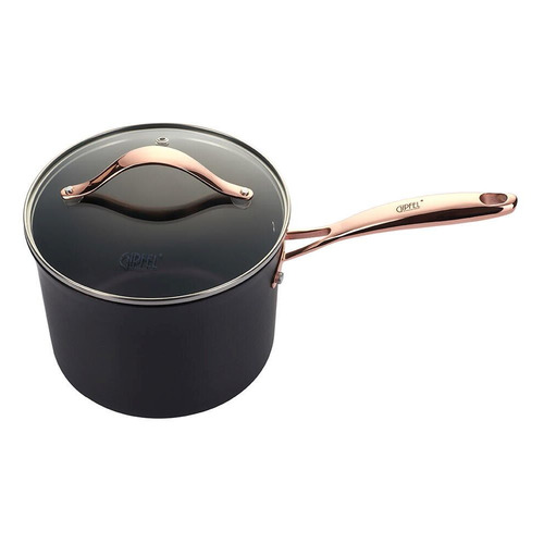 

Ковш GIPFEL Novo Lux 2598, 2.7л, с крышкой, черный, Novo Lux 2598