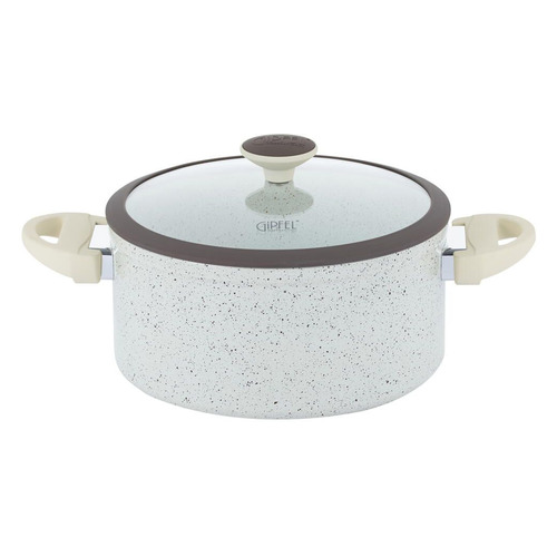 

Кастрюля GIPFEL Oliver 433, 5.5л, с крышкой, бежевый, 433