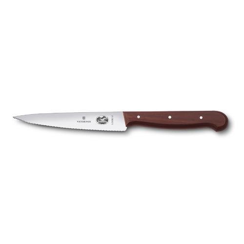 

Нож кухонный Victorinox Rosewood, разделочный, 120мм, заточка серрейтор, стальной [5.2030.12], Rosewood