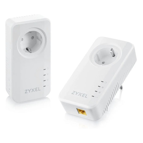 

Сетевой адаптер Powerline ZYXEL PLA6457 Gigabit Ethernet, 2 шт. [pla6457-eu0201f], Белый, PLA6457