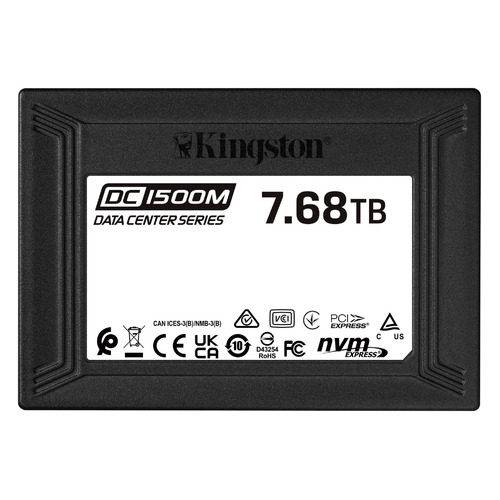 

SSD накопитель Kingston DC1500M SEDC1500M/7680G 7.7ТБ, 2.5", PCI-E 3.0, NVMe, U.2 SFF-8639, SEDC1500M/7680G
