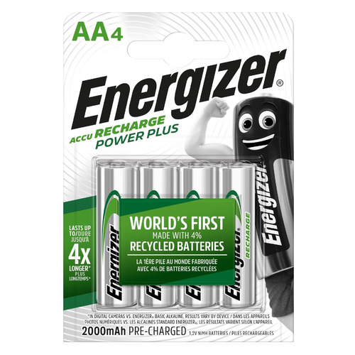 

AA Аккумулятор Energizer Power Plus, 4 шт. 2000мAч, Power Plus