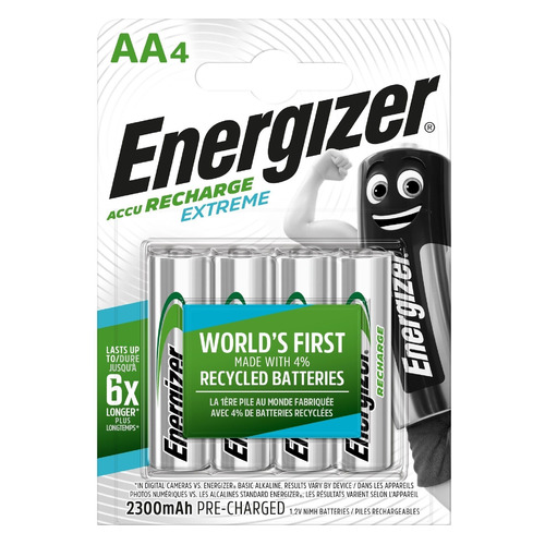 

AA Аккумулятор Energizer Extreme, 4 шт. 2300мAч, Extreme