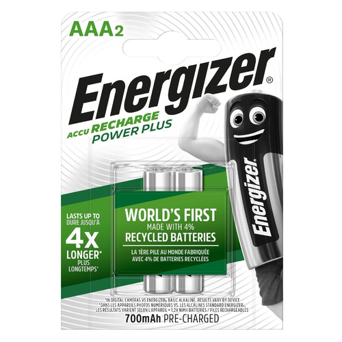 

AAA Аккумулятор Energizer Power Plus, 2 шт. 700мAч, Power Plus
