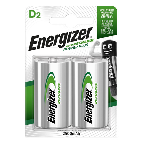 

D Аккумулятор Energizer Power Plus, 2 шт. 2500мAч, Power Plus