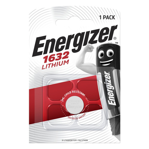 

CR1632 Батарейка Energizer Lithium, 1 шт., Lithium