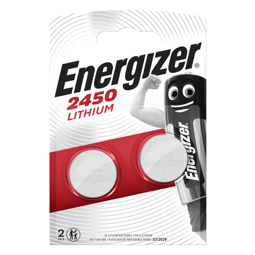 

CR2450 Батарейка Energizer Lithium, 2 шт., Lithium