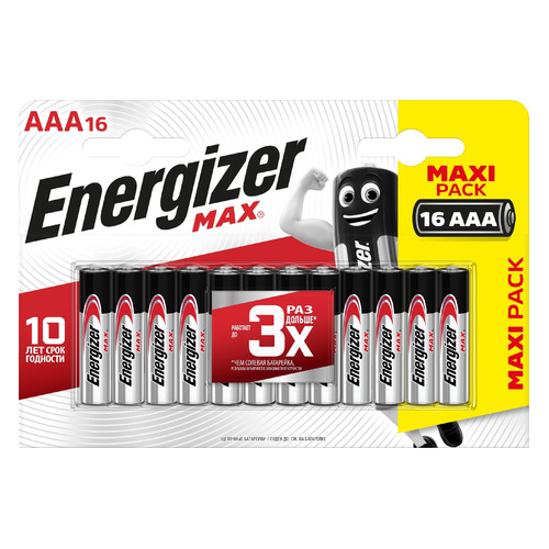 

AAA Батарейка Energizer Max, 16 шт., Max