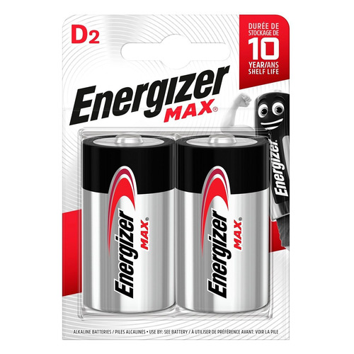

D Батарейка Energizer Max, 2 шт., Max