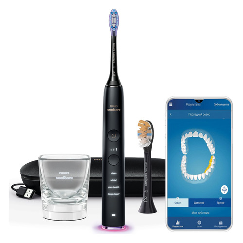 фото Электрическая зубная щетка philips sonicare diamondclean 9000 hx9917/89, цвет: черный