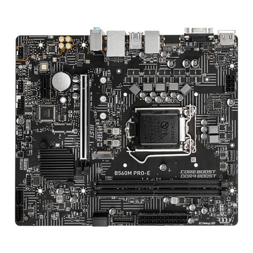 

Материнская плата MSI B560M PRO-E, LGA 1200, Intel B560, mATX, Ret, B560M PRO-E