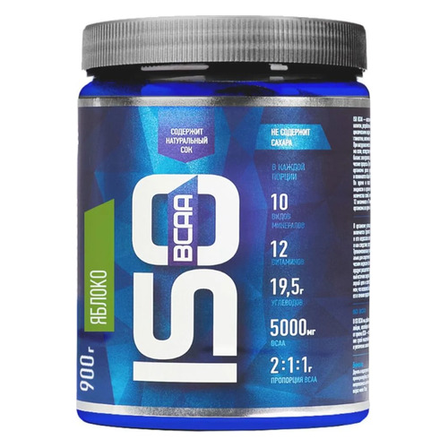 

Изотоник RLINE ISO BCAA, порошок, 900гр, Яблоко, ISO BCAA