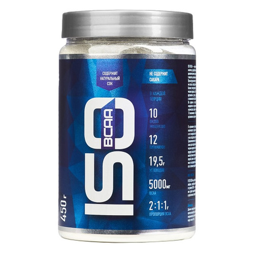 

Изотоник RLINE ISO BCAA, порошок, 450гр, клубника, ISO BCAA