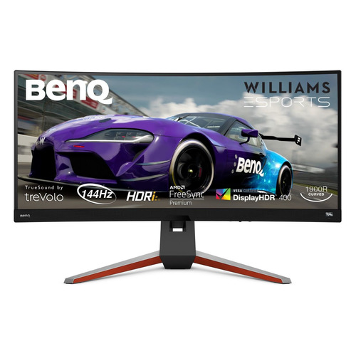 фото Монитор benq ex3415r 34", черный и серебристый [9h.lk2lj.tbe]