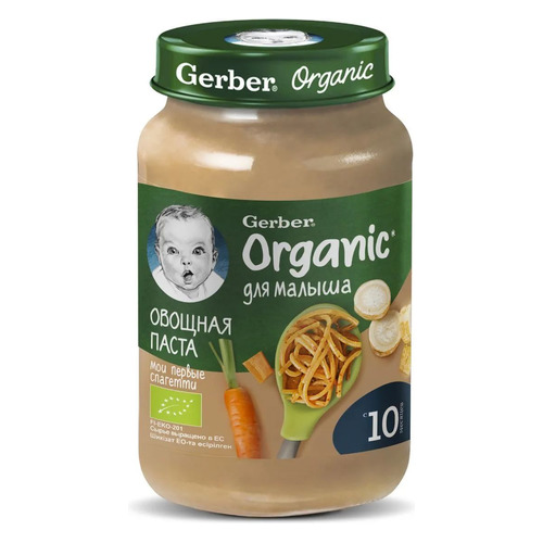 

Пюре GERBER овощное, Овощная паста, с 10 месяцев, 190 г [12452123], Овощная паста