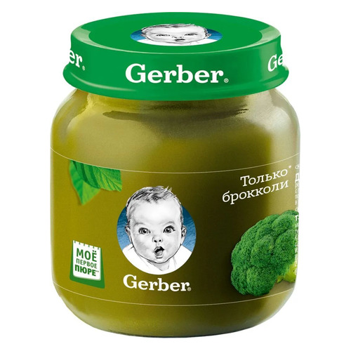 

Пюре GERBER овощное, Только брокколи, с 4 месяцев, 80 г [12305883], Только брокколи