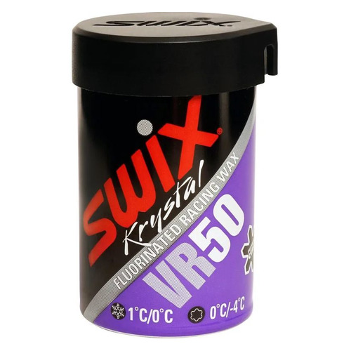 

Мазь Swix VR50 держан. для б.лыж темп.:+1/0 тверд. 43гр фиолетовый (VR050), VR50