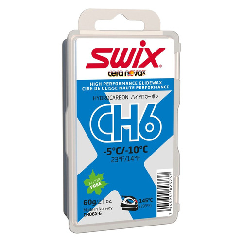 

Мазь Swix CH6X скольжен. для лыж/сноуб. темп.:-5/-10 тверд. 60гр синий (CH06X-6), CH6X