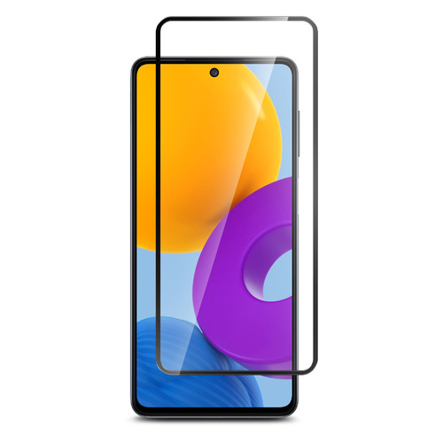 

Защитное стекло для экрана BORASCO Full Glue для Samsung Galaxy M52 антиблик, 70 х 158 мм, 2.5D, 1 шт, черный [40829], Full Glue