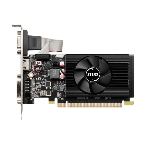 

Видеокарта MSI NVIDIA GeForce GT 730, N730K-2GD3/LP, 2ГБ, GDDR3, Low Profile, Ret, GeForce GT 730