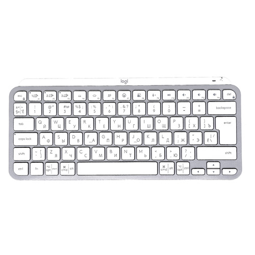 

Клавиатура Logitech Mini Minimalist Wireless Illuminated, USB, серый + белый [920-010502], Серый и белый, Mini Minimalist Wireless Illuminated